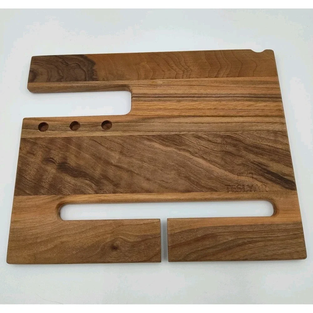 TESLYAR Wood Holder Organizer Phone Key Wallet Watch Glasses SEE B3.24AM2072
